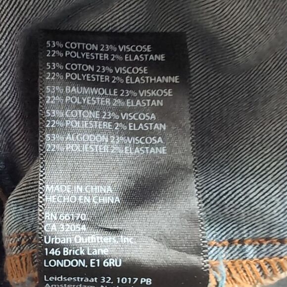 Bdg micro flare low rise jeans size 28 patch pockets - Picture 11 of 12